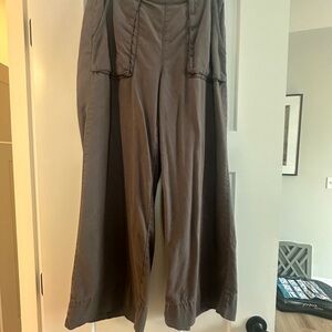 Joie Wide-Leg Cargo Pants in Dark Brown